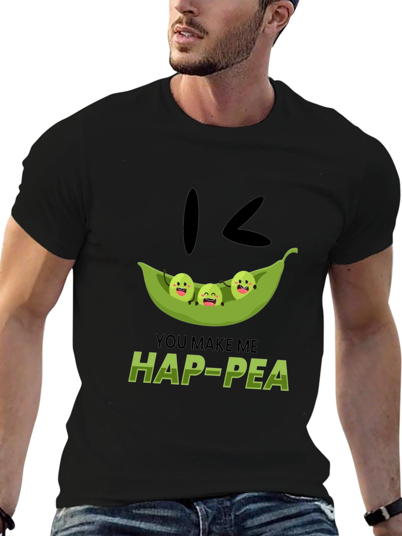 Hap-Pea Pun T-Shirt Cute Peas in a Pod Tee