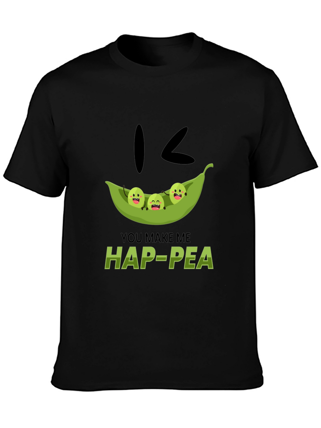 Hap-Pea Pun T-Shirt Cute Peas in a Pod Tee