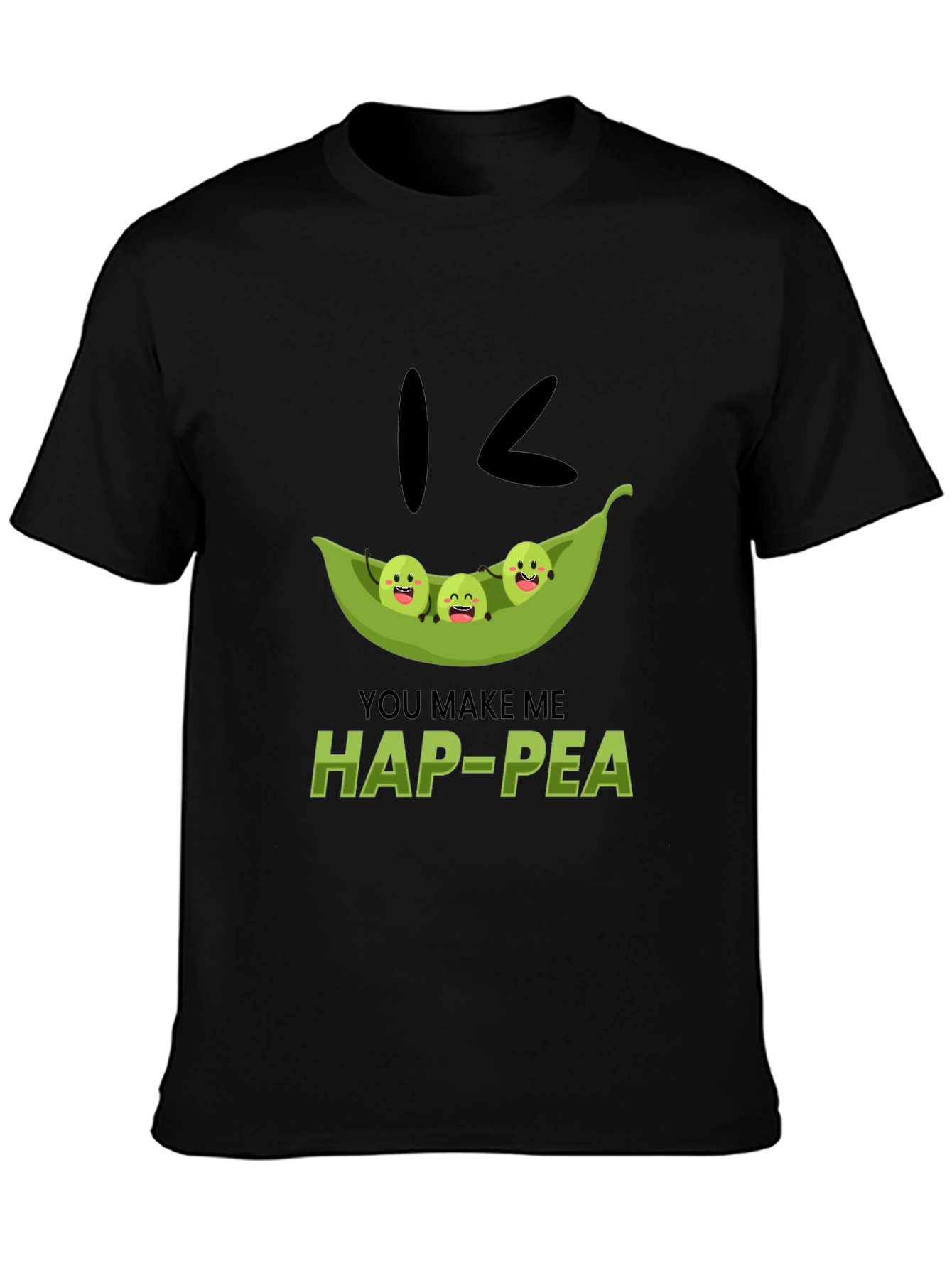 Hap-Pea Pun T-Shirt Cute Peas in a Pod Tee