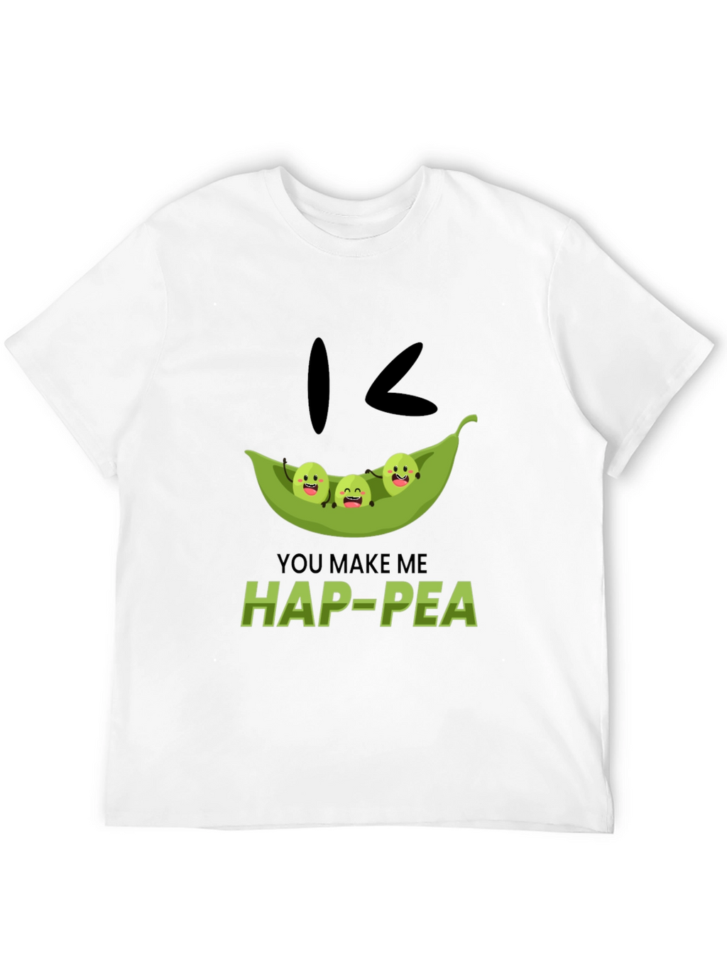 Hap-Pea Pun T-Shirt Cute Peas in a Pod Tee