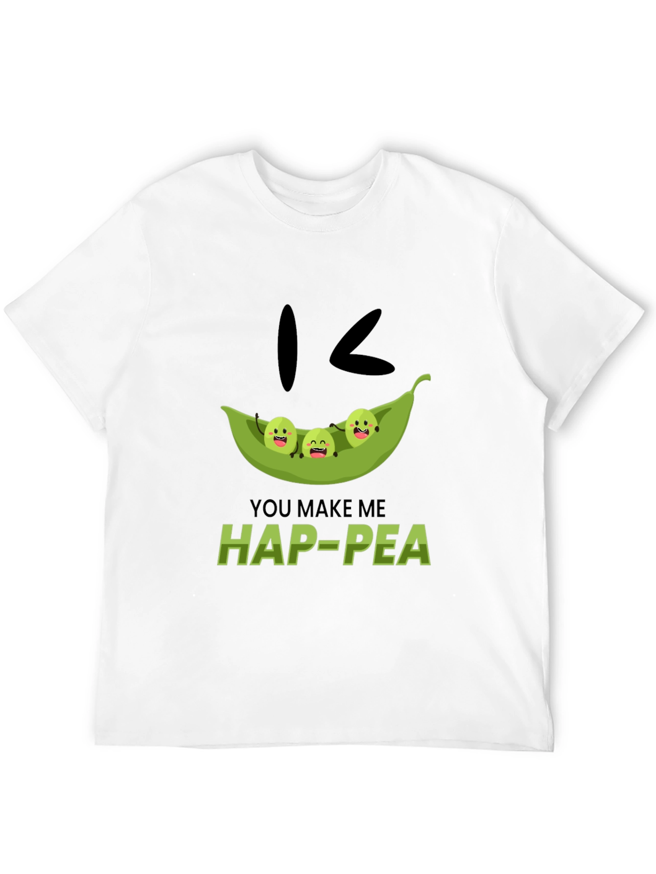 Hap-Pea Pun T-Shirt Cute Peas in a Pod Tee