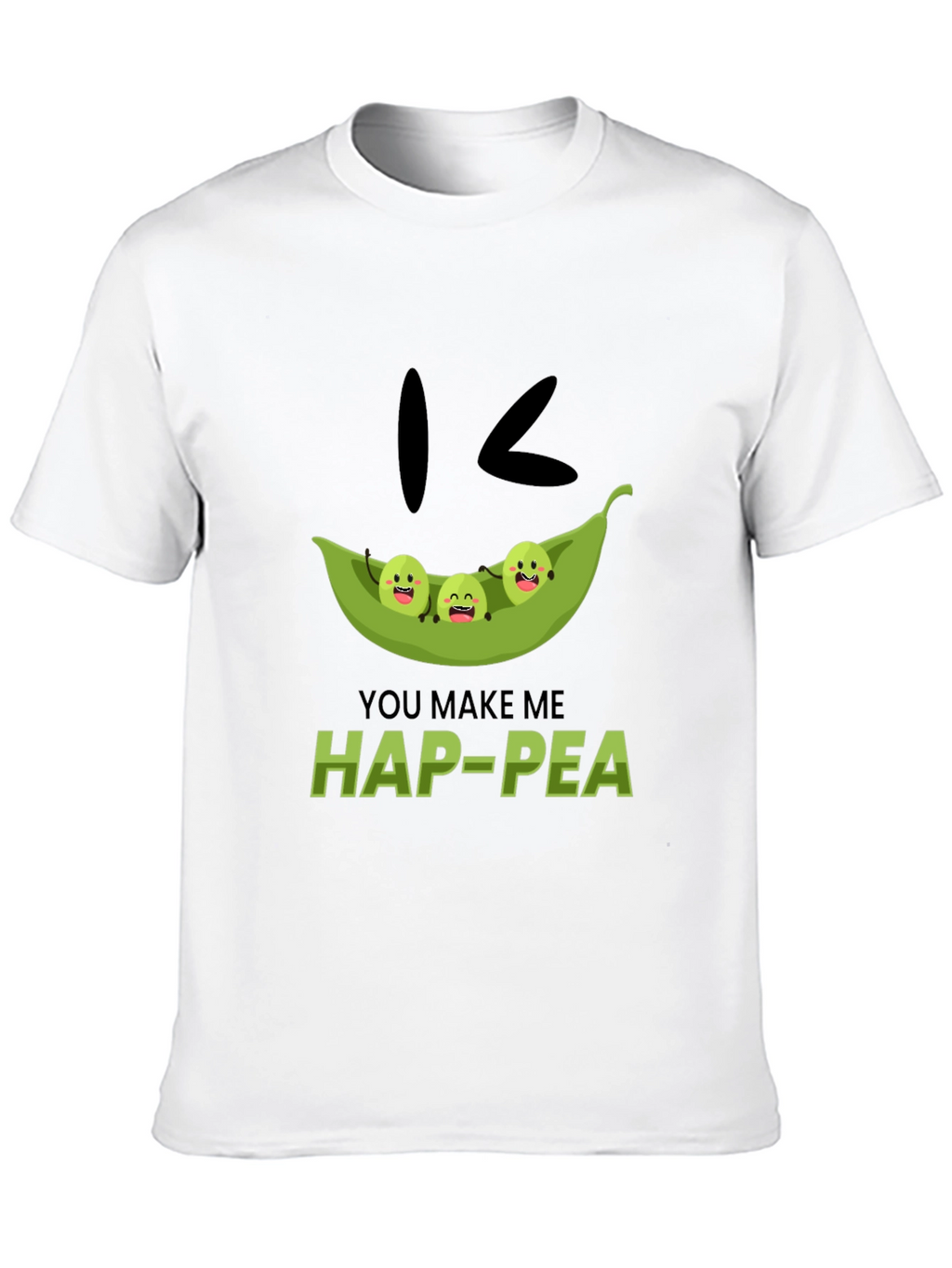 Hap-Pea Pun T-Shirt Cute Peas in a Pod Tee