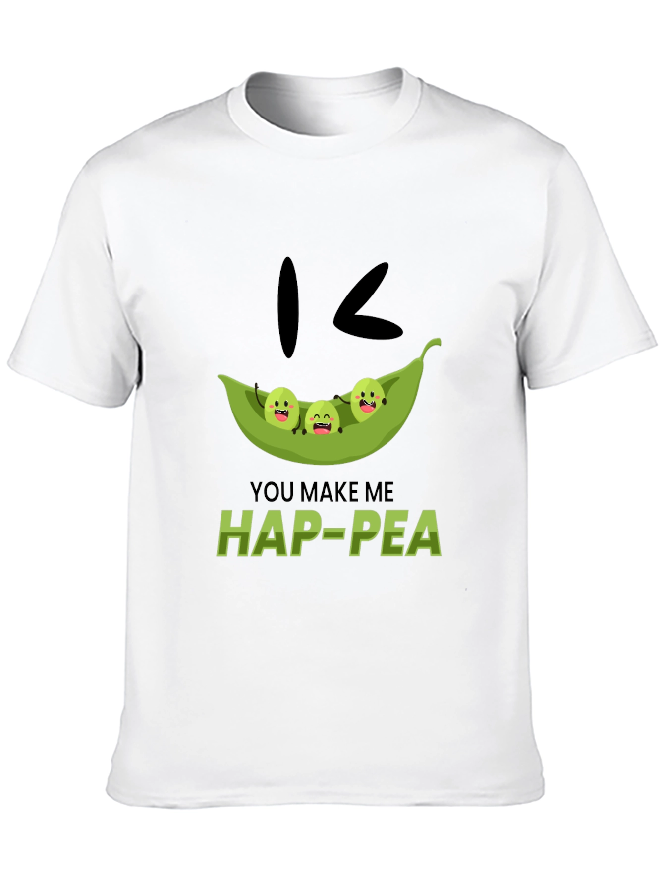 Hap-Pea Pun T-Shirt Cute Peas in a Pod Tee
