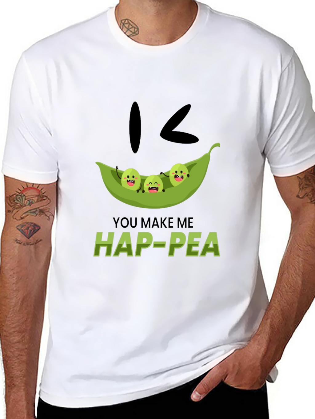 Hap-Pea Pun T-Shirt Cute Peas in a Pod Tee