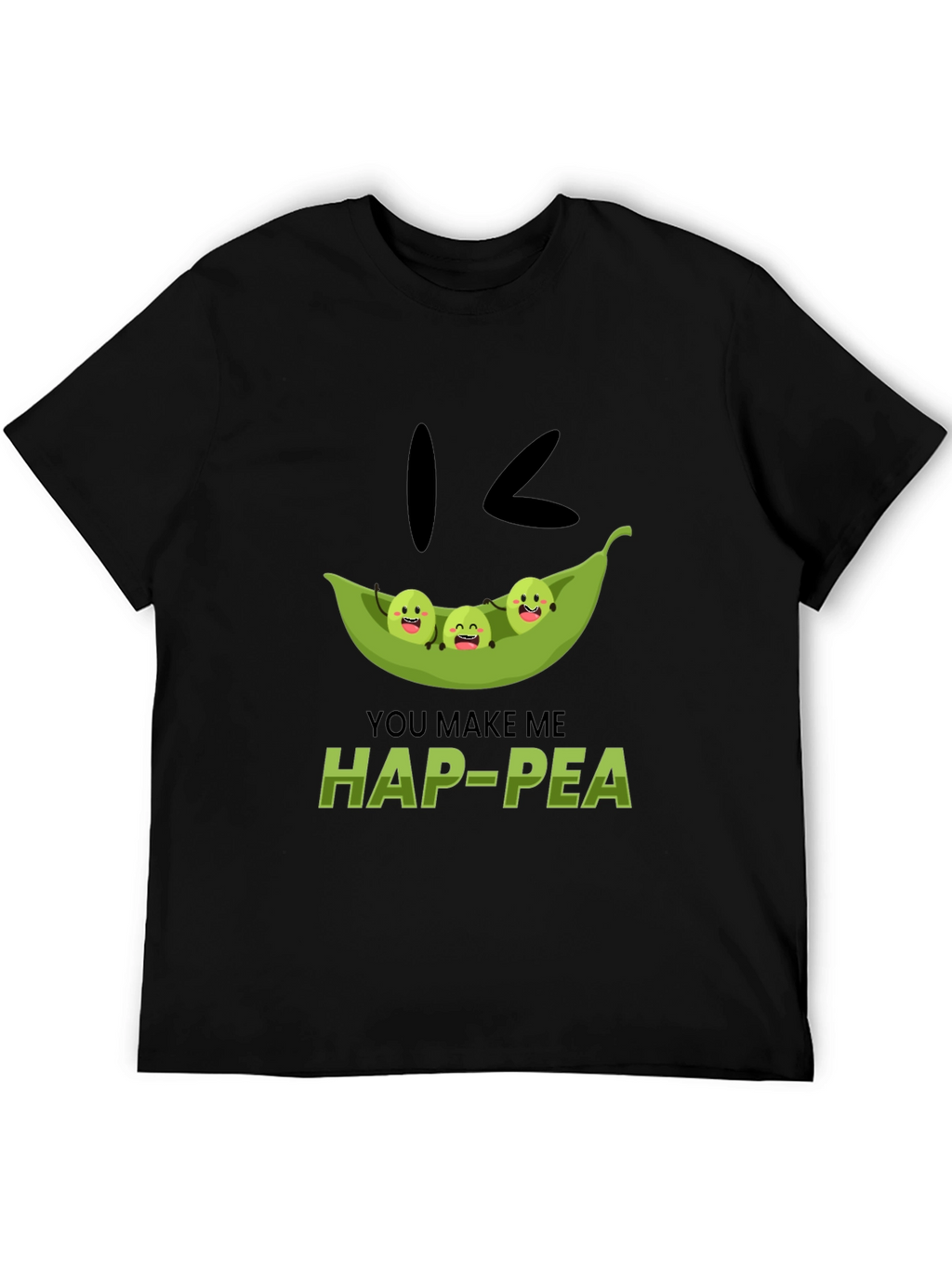 Hap-Pea Pun T-Shirt Cute Peas in a Pod Tee