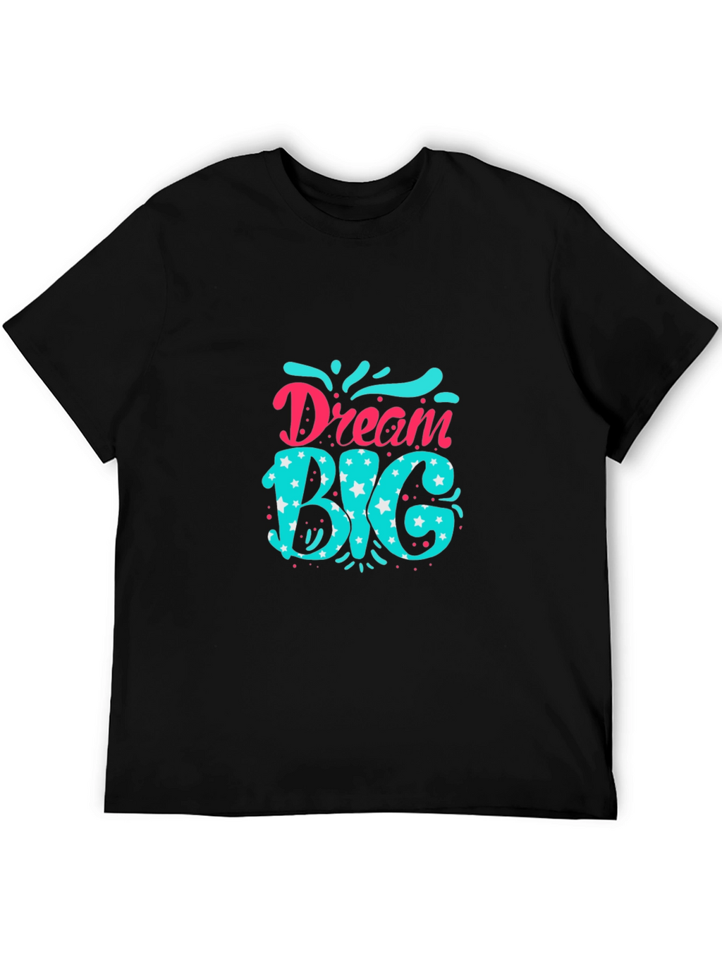 Dream Big Graphic Tee - Inspiring Black T-Shirt