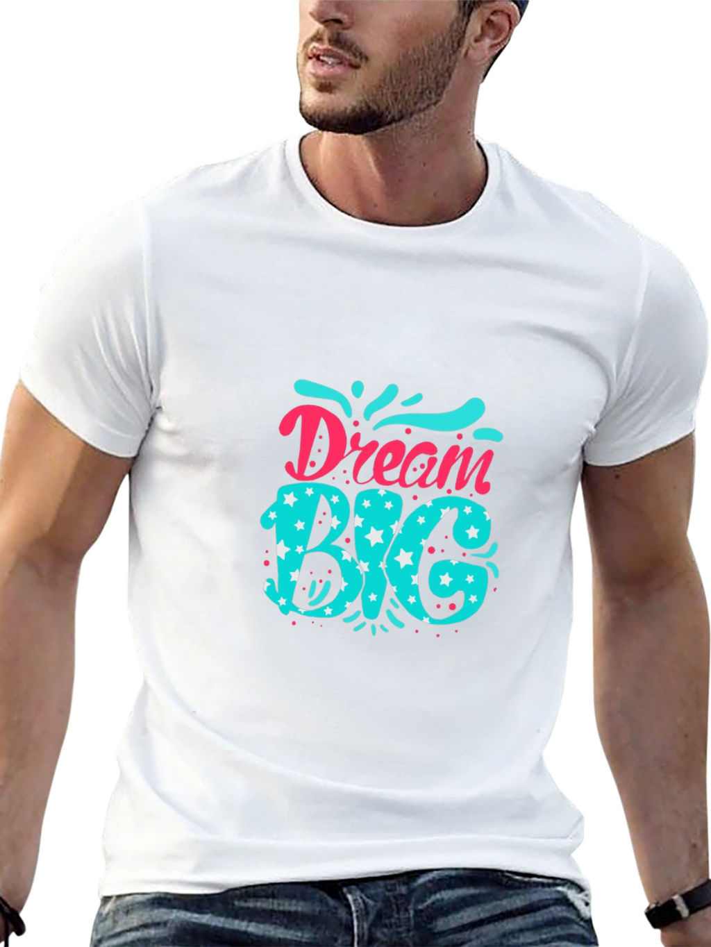 Dream Big Graphic Tee - Inspiring Black T-Shirt