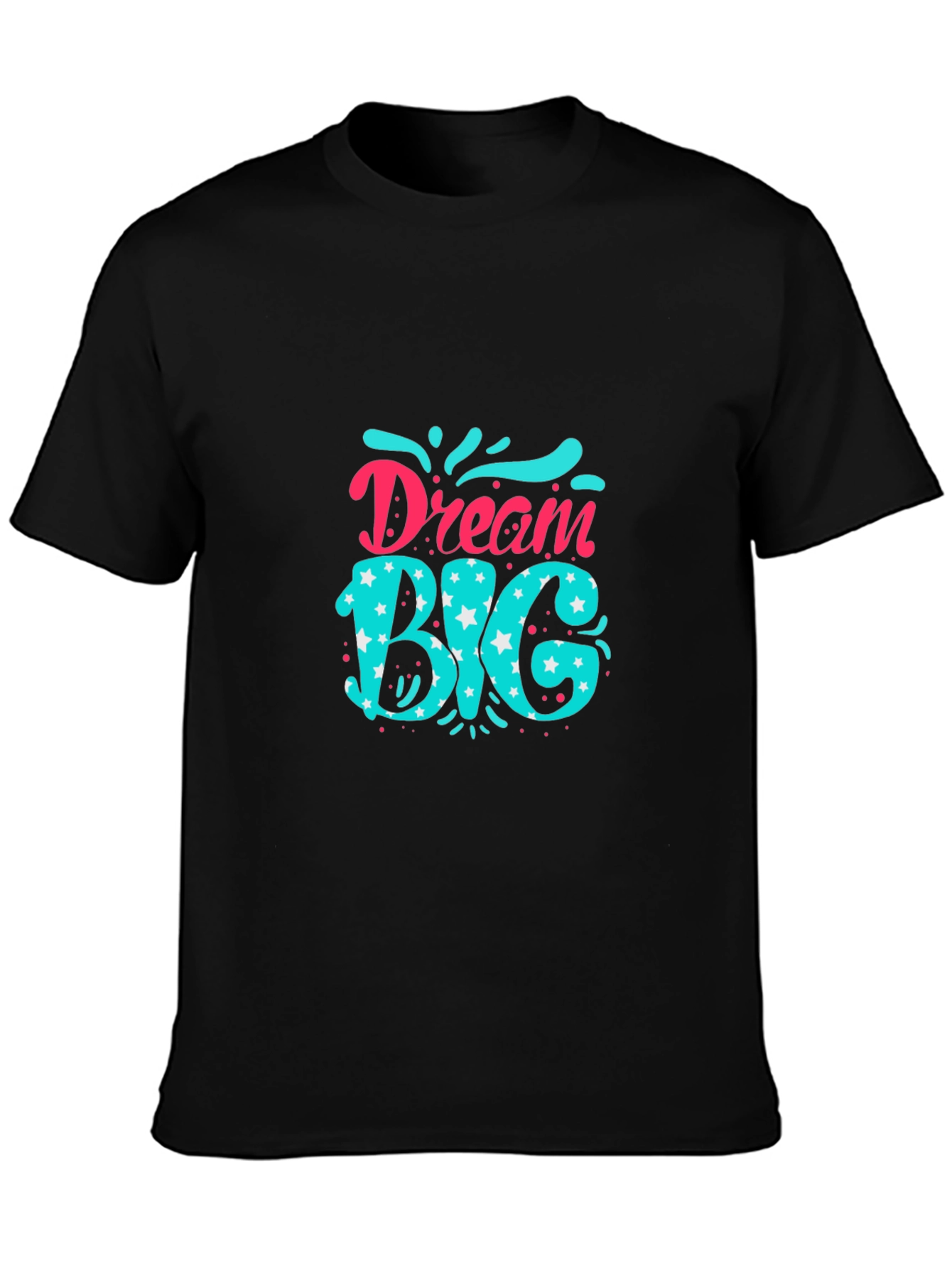 Dream Big Graphic Tee - Inspiring Black T-Shirt