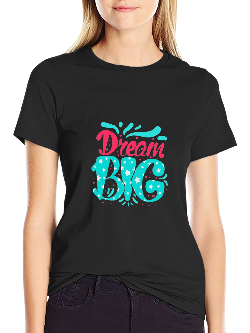Dream Big Graphic Tee - Inspiring Black T-Shirt