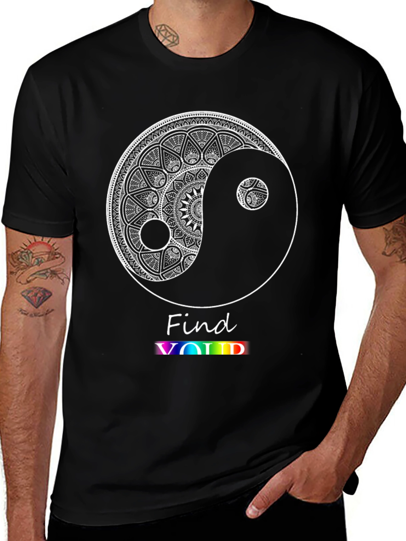 Yin Yang Mandala T-Shirt - Find Void