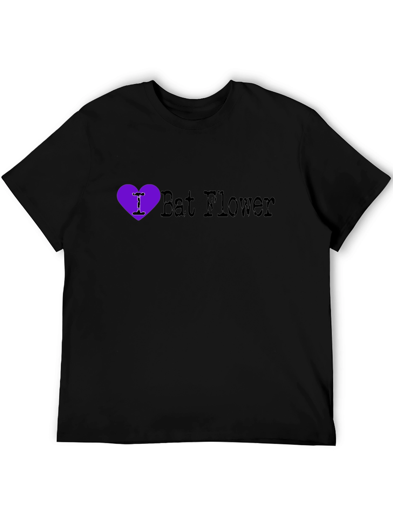 I Heart Bat Flower Graphic Tee - Unique Plant Lover Shirt