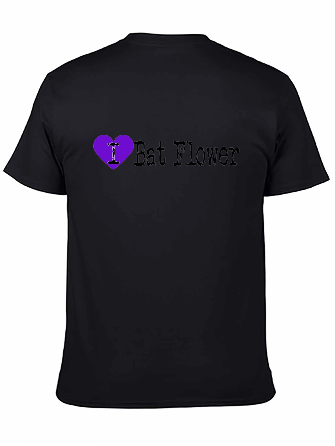 I Heart Bat Flower Graphic Tee - Unique Plant Lover Shirt