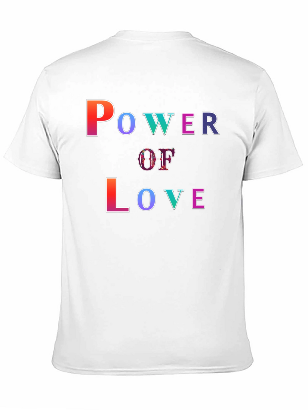 Power of Love Graphic Print Black T-Shirt