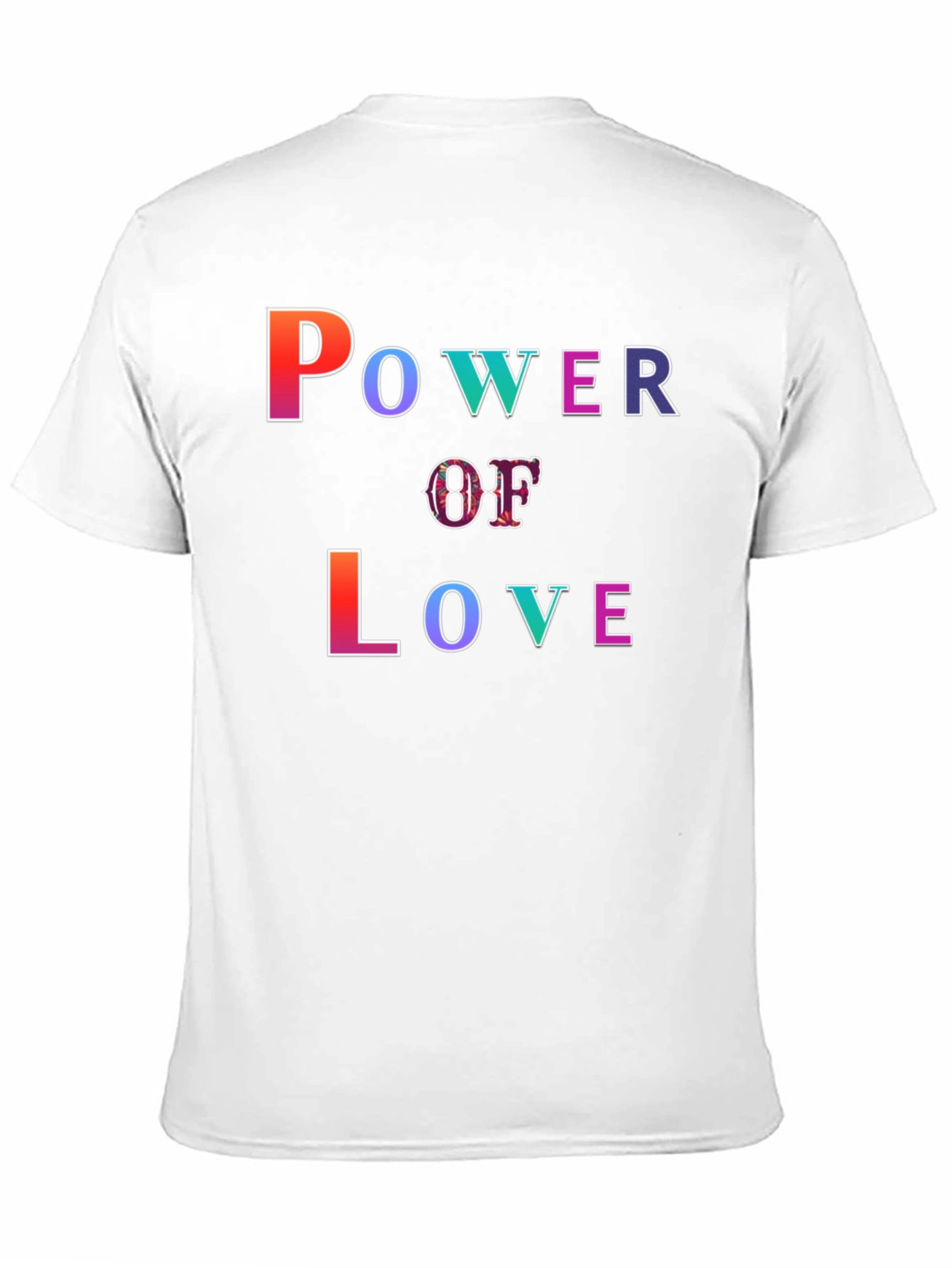 Power of Love Graphic Print Black T-Shirt