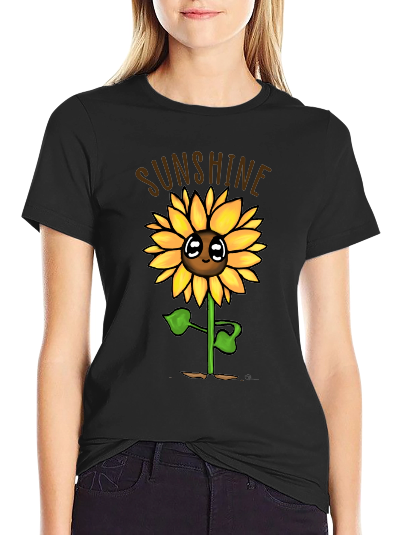 Sunshine Sunflower Graphic T-Shirt