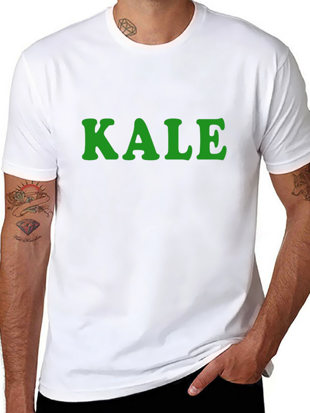 KALE Graphic Tee - Trendy Comfortable Black T-Shirt