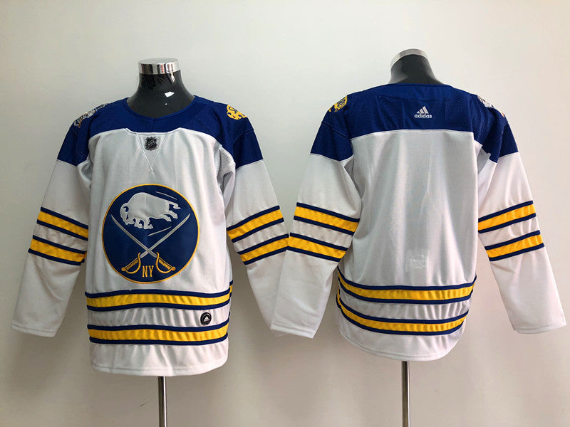 Men's Buffalo Sabres White Blank Jerseys