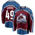 Men's Colorado Avalanche Samuel Girard #49 Burgundy Breakaway Player Jerseys