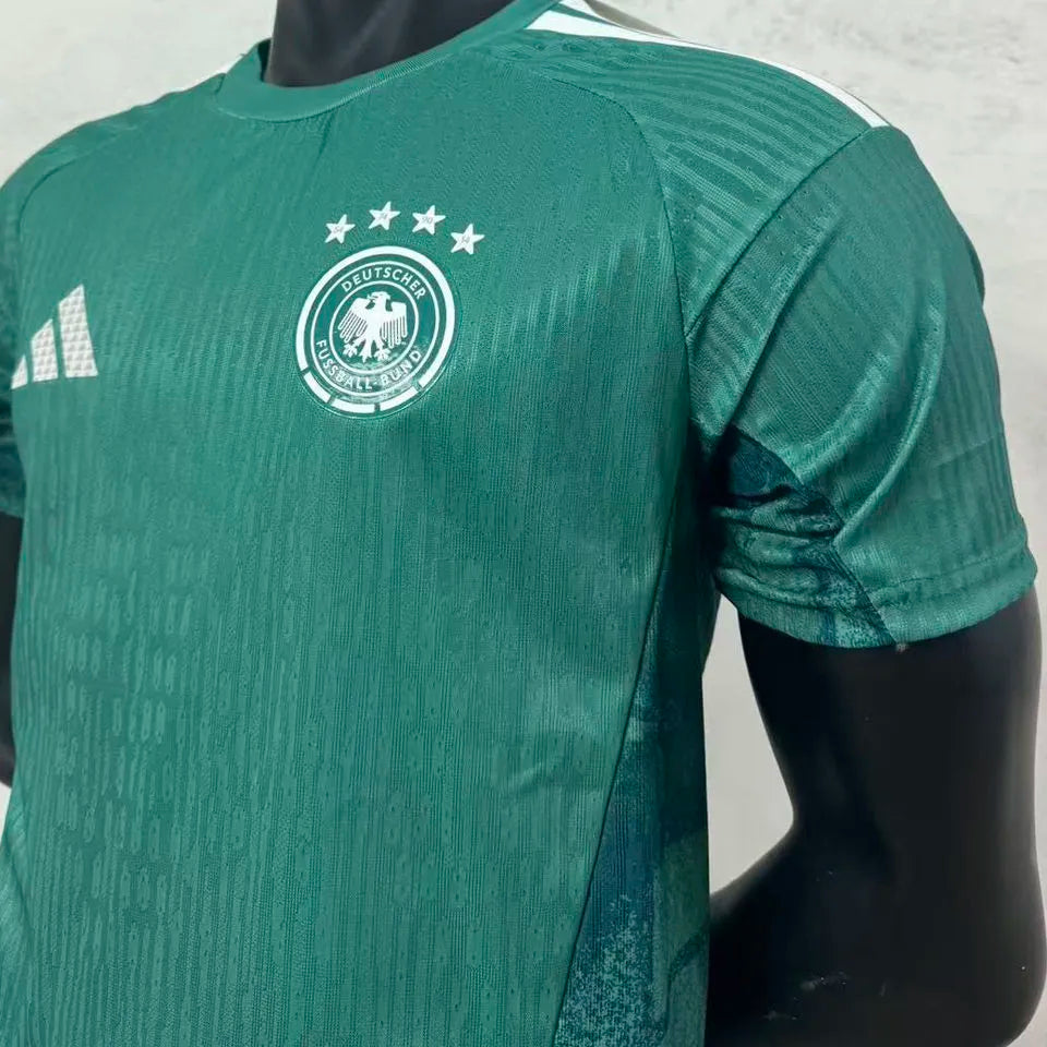 2026/27 Germany Goalkeeper Green Player Version Soccer Jersey Detail 1