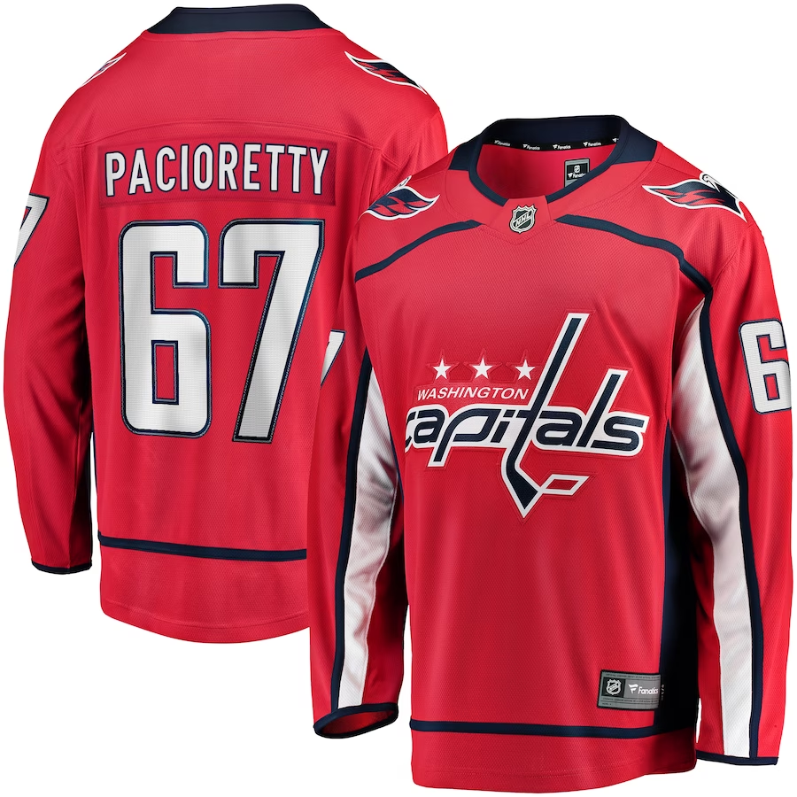 Men's Washington Capitals Max Pacioretty #67 Red Home Breakaway Player Jerseys