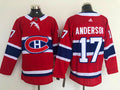 Men's Montreal Canadiens Josh Anderson #17 Red Player Game Jerseys