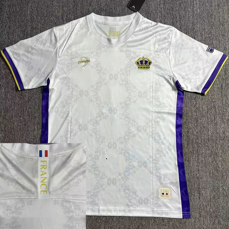 2025 RM x France Special Edition Fans Soccer Jersey 黄马 x 法国 Front