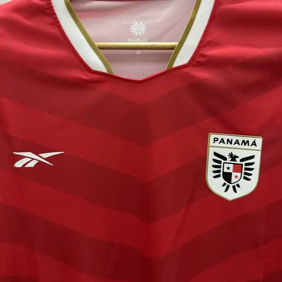 2024/25 Panama Red Fans Soccer Jersey Detail 2