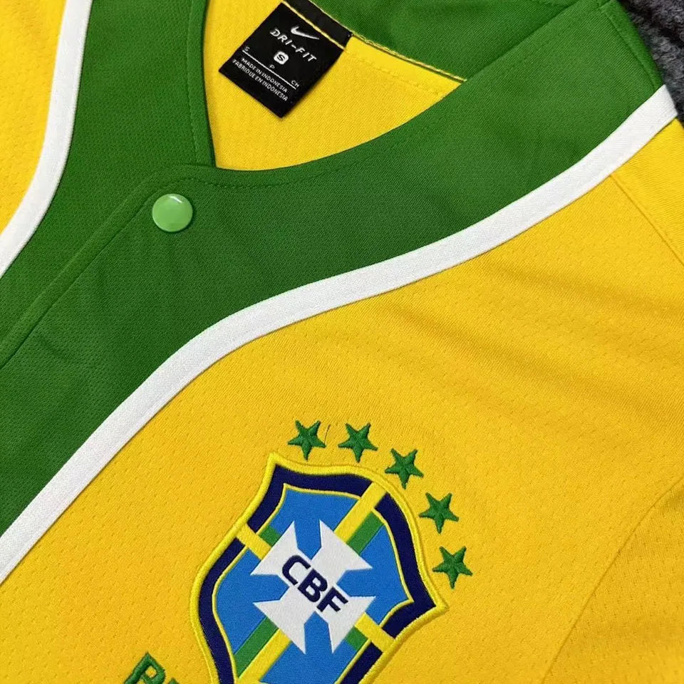 2023/24 Brazil Home Concept Edition Yellow Jersey Detail 1