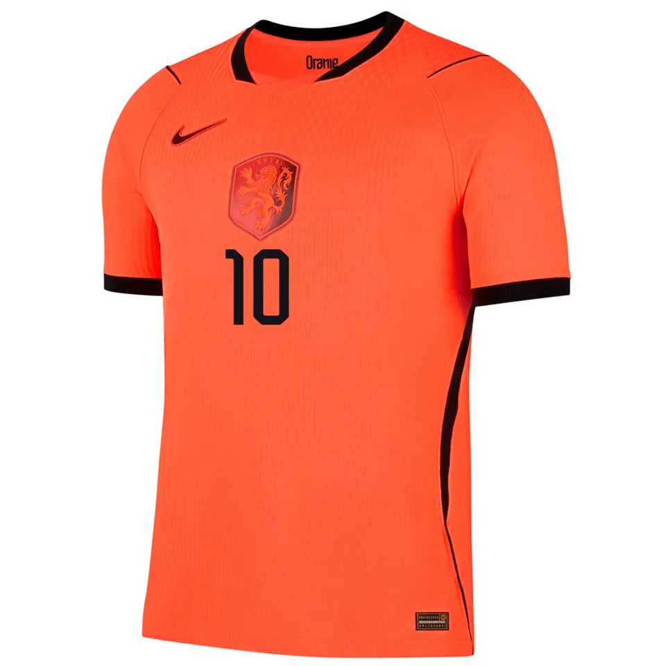 2026/27 NL Home Orange Fans Long Sleeve Soccer Jersey Detail 1