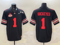 Men's Ohio State Buckeyes Quinshon Judkins Black 2025 CFP Final National Champions Patch F.U.S.E. Jersey