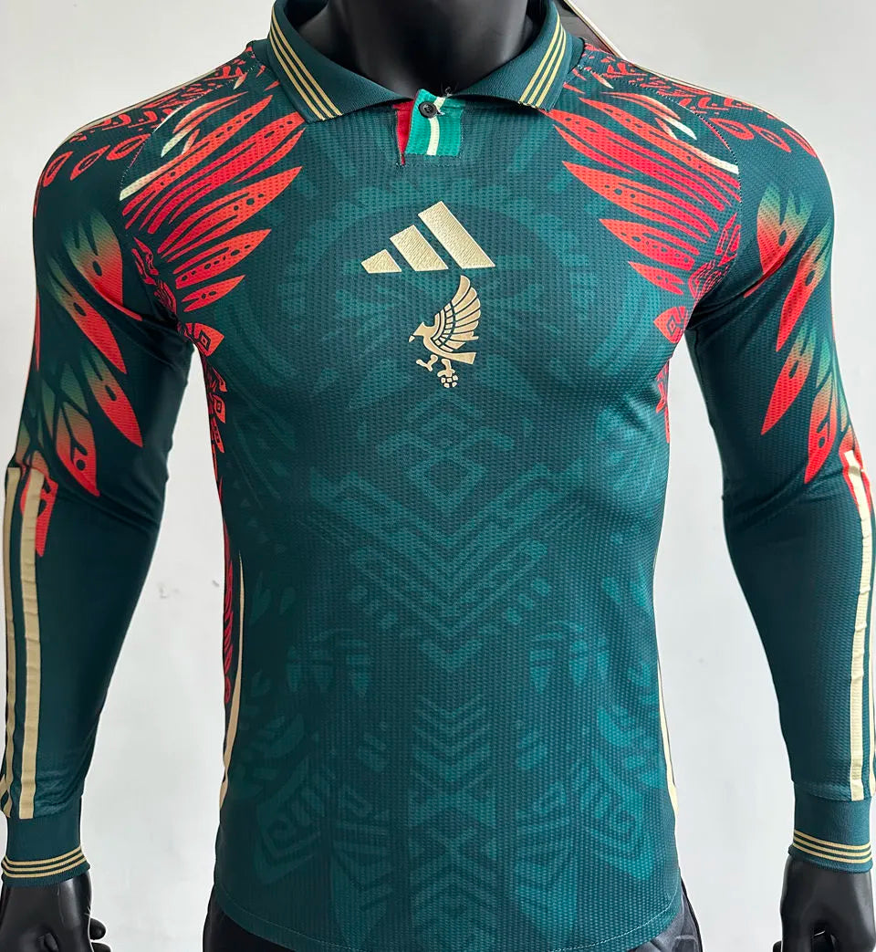 2025 Mexico Special Edition Player Version Long Sleever Jersey Front