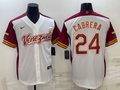 Men's 2023 World Baseball Classic #24 Miguel Cabrera Venezuela White Jerseys