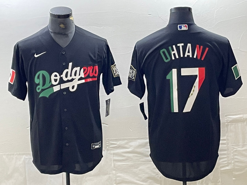 Men's Los Angeles Dodgers Shohei Ohtani Black Player Jerseys