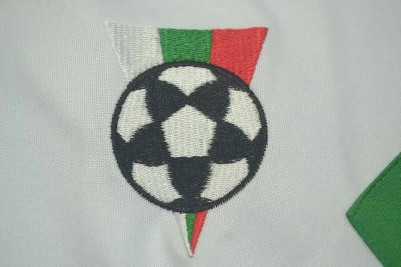 1994 Bulgaria Home White Retro Soccer Jersey Detail 3