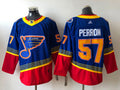 Men's St. Louis Blues David Perron #57 Blue Breakaway Player Jerseys