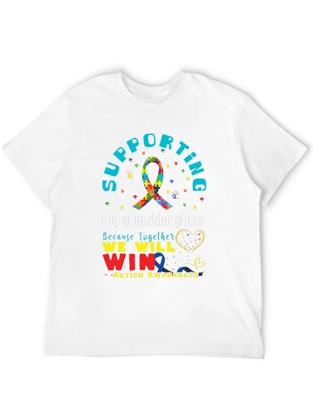 Autism Awareness Supporting My Granddaughter T-Shirt