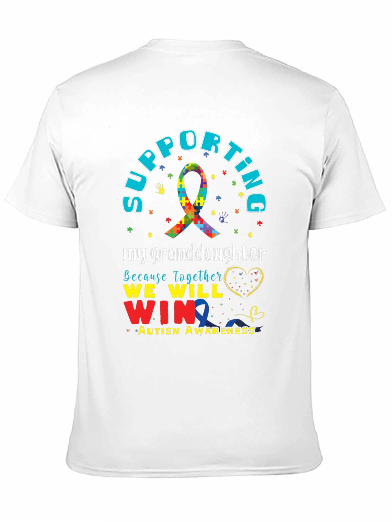 Autism Awareness Supporting My Granddaughter T-Shirt