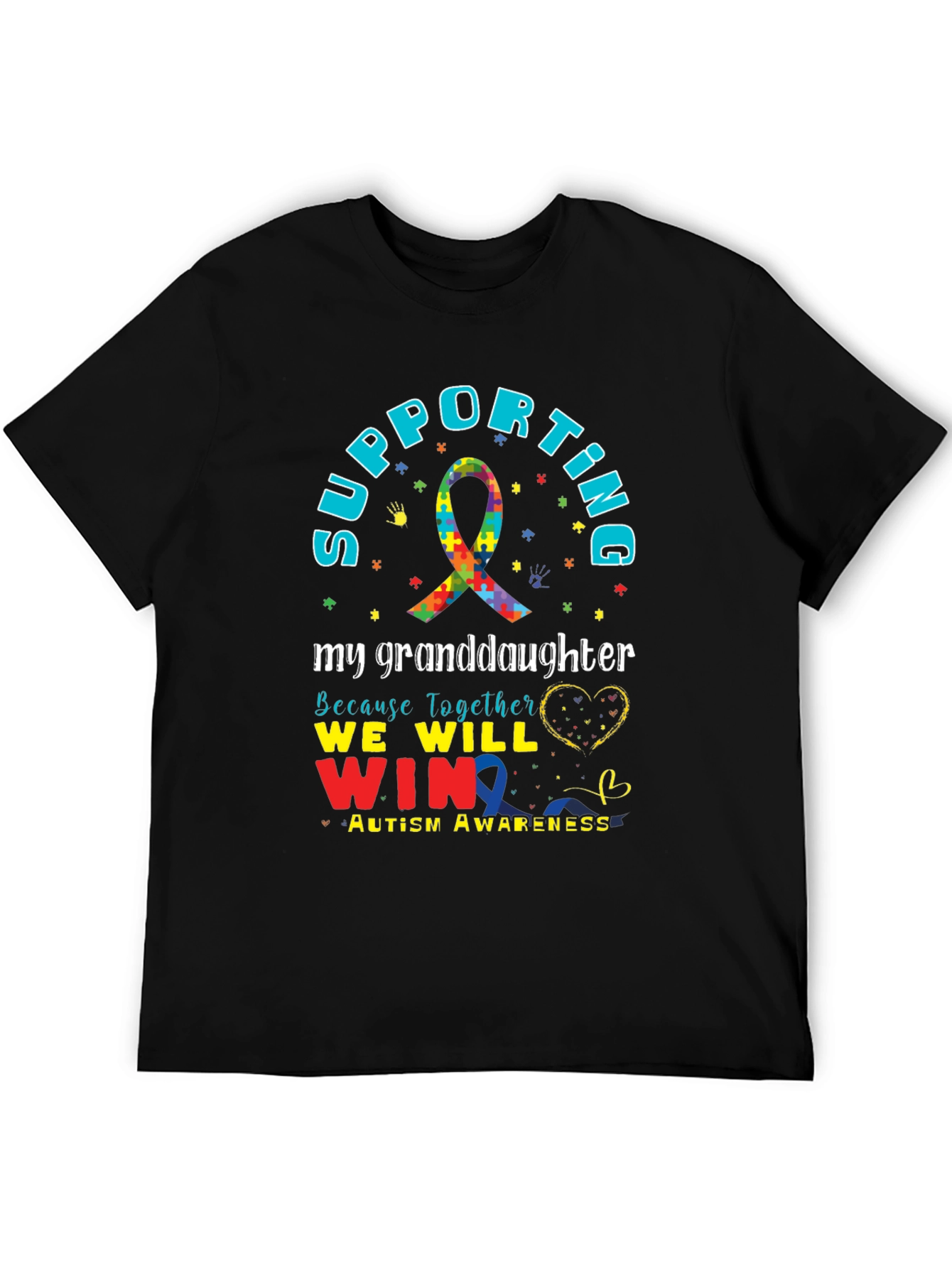 Autism Awareness Supporting My Granddaughter T-Shirt