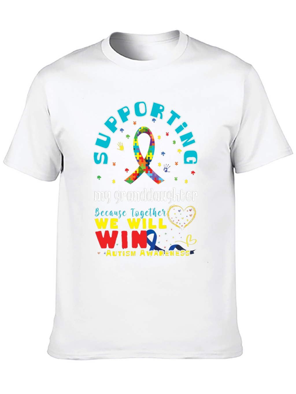Autism Awareness Supporting My Granddaughter T-Shirt