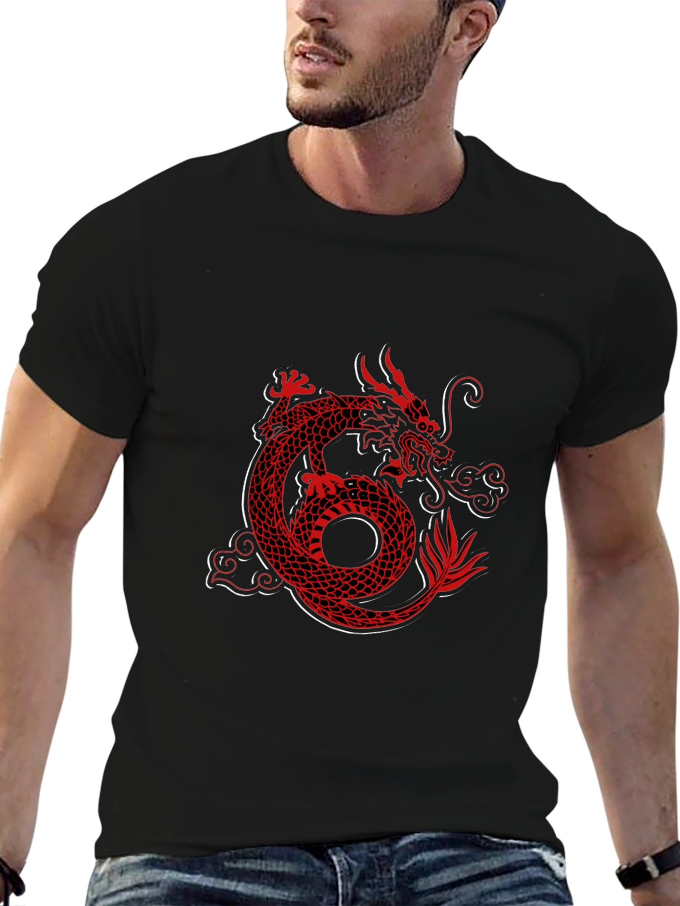 Dragon Graphic Tee - Black T-Shirt