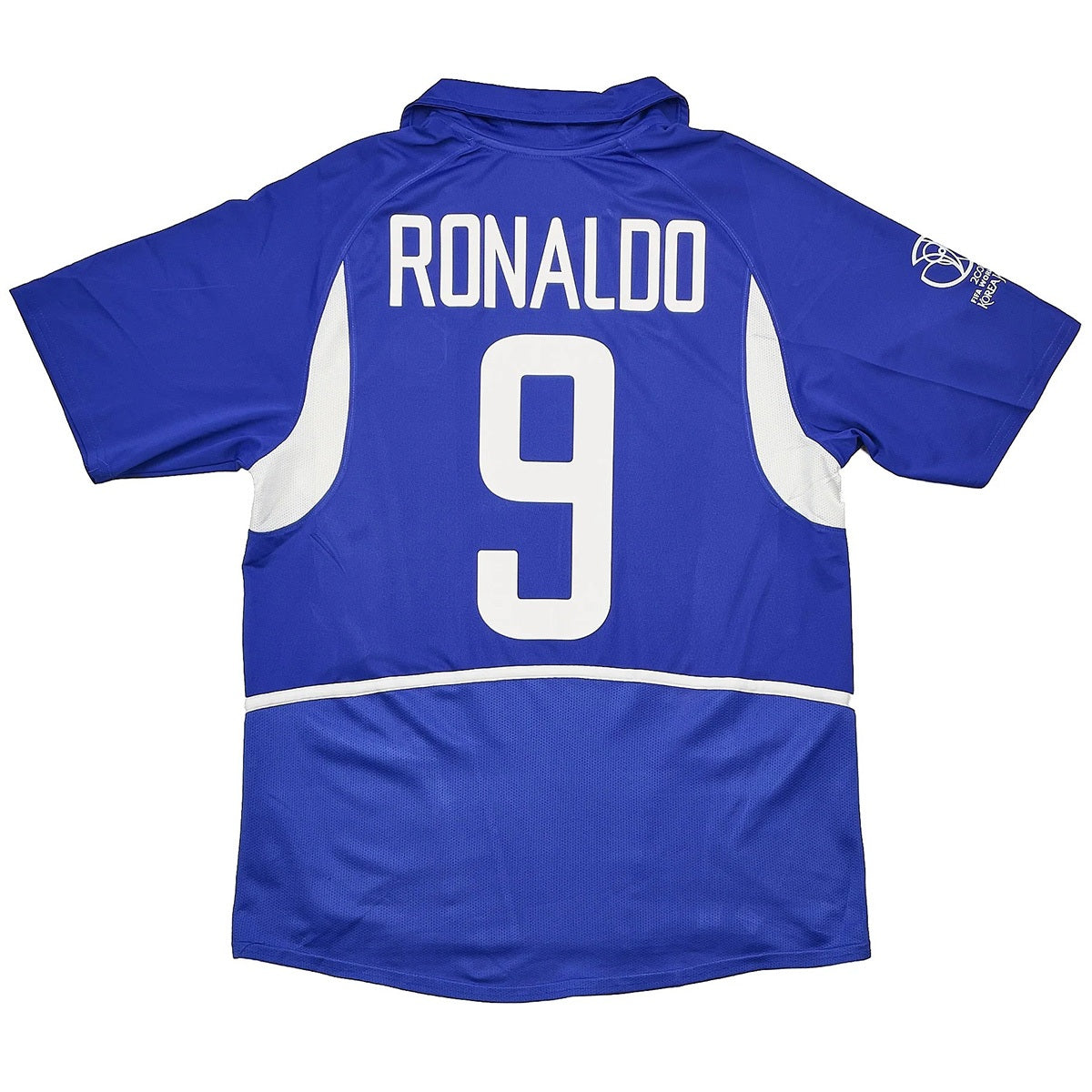Ronaldo #9 Retro Brazil Away Jersey World Cup 2002 Front
