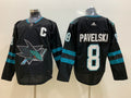 Men's San Jose Sharks Joe Pavelski #8 Black Breakaway Player Jerseys