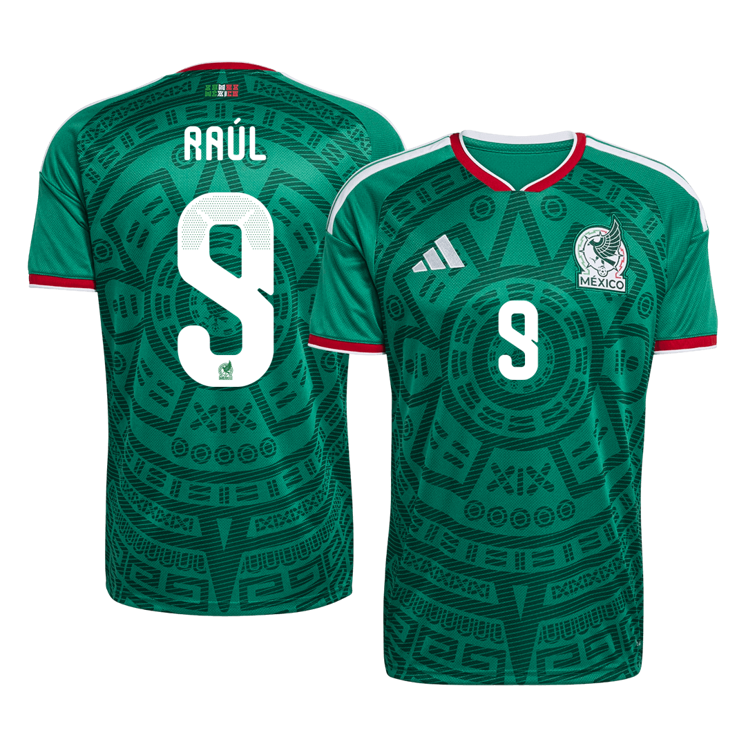 Raúl#9 Mexico Home Soccer Jersey World Cup 2026 Green Front