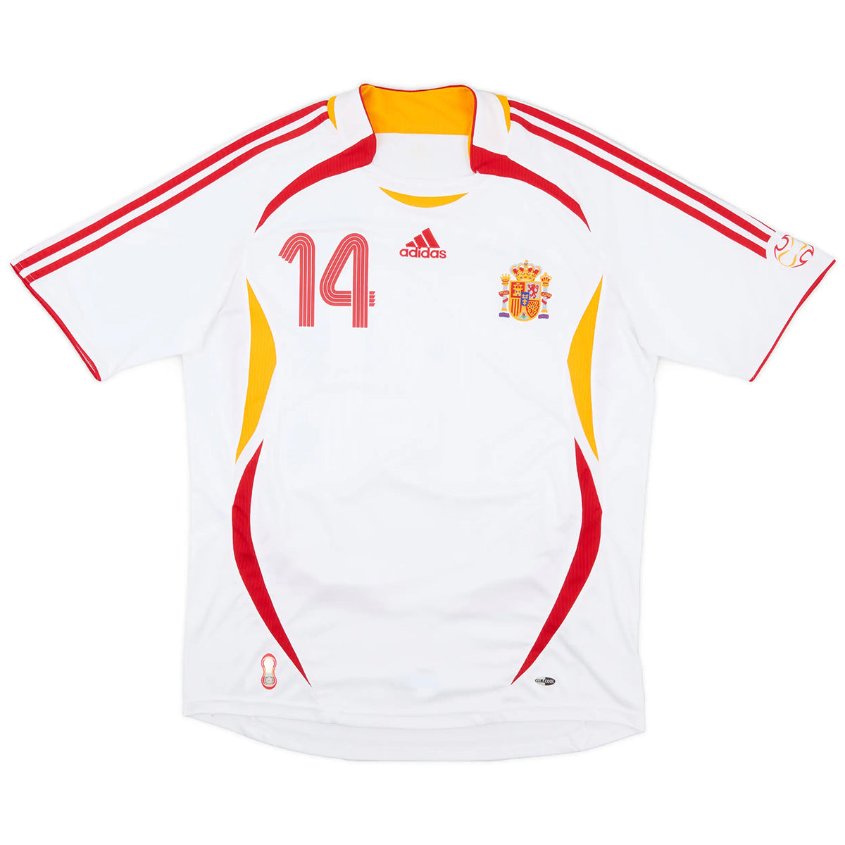 Alonso #14 Retro Spain Away Jersey World Cup 2006 Back