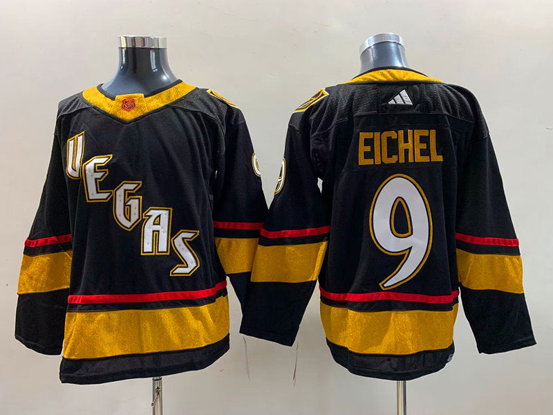 Men's Vegas Golden Knights Jack Eichel #9 Black Breakaway Player Jerseys