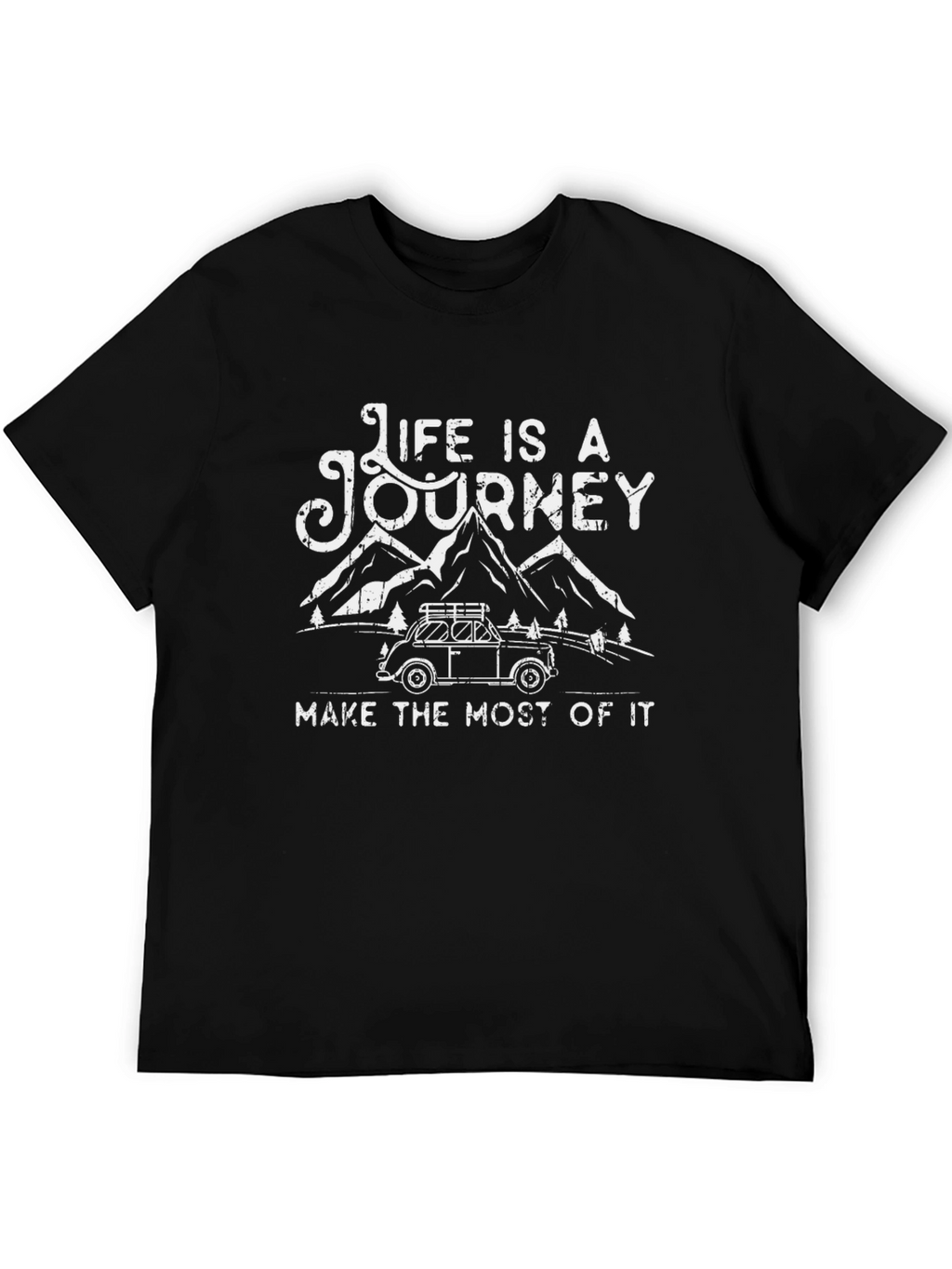 Life is a Journey Graphic Tee - Black