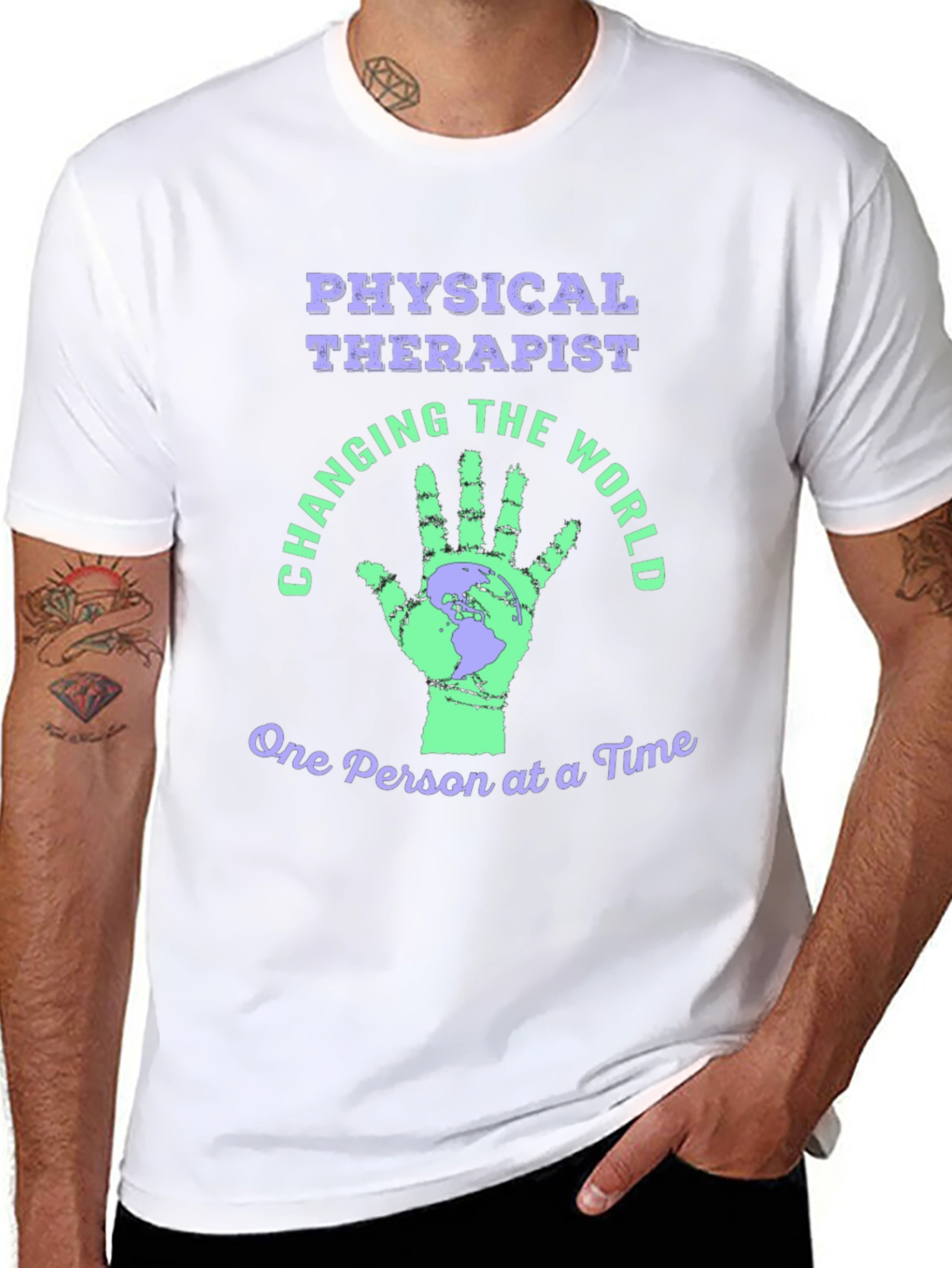 Physical Therapist T-Shirt World Changer Tee