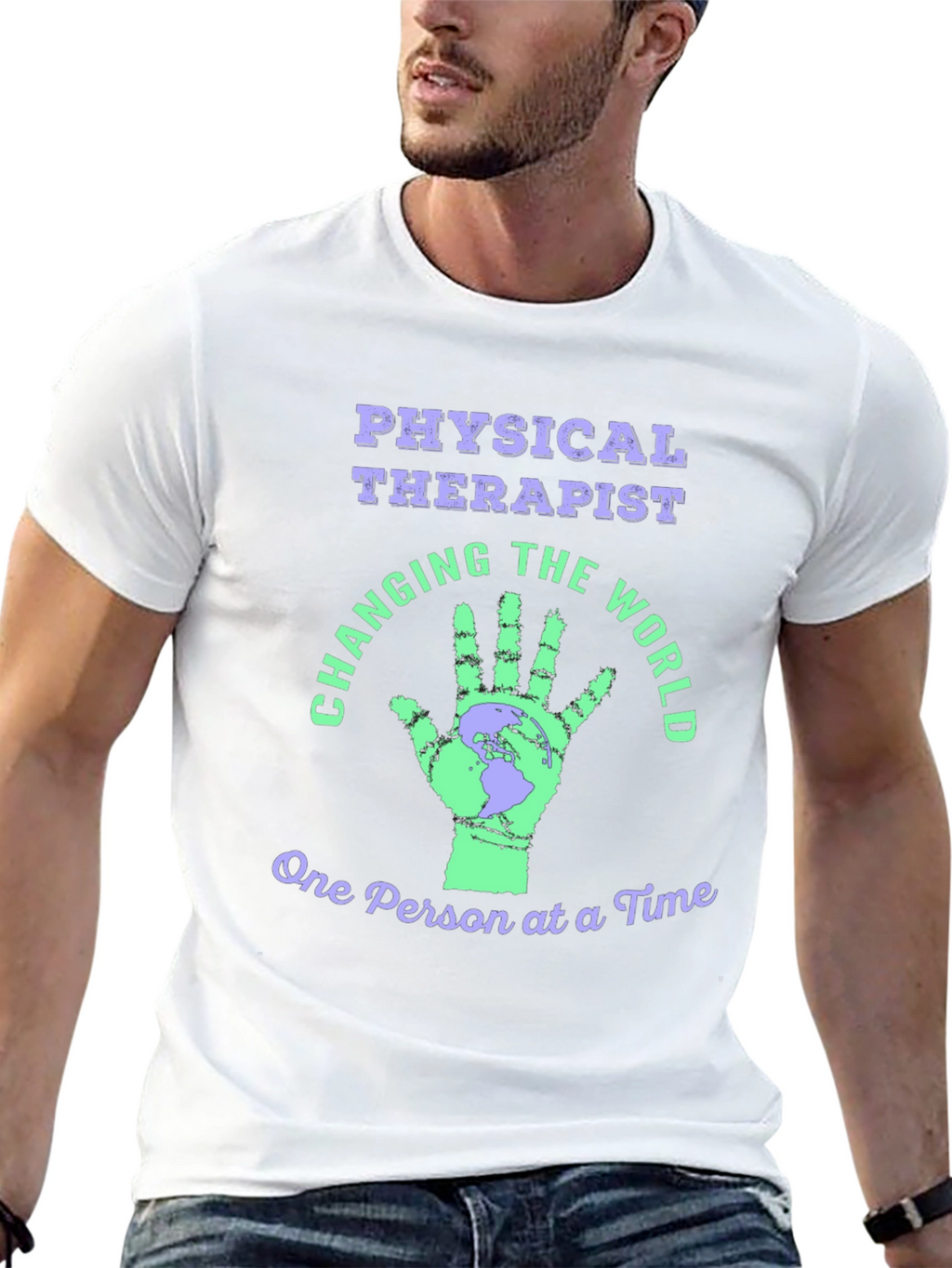Physical Therapist T-Shirt World Changer Tee