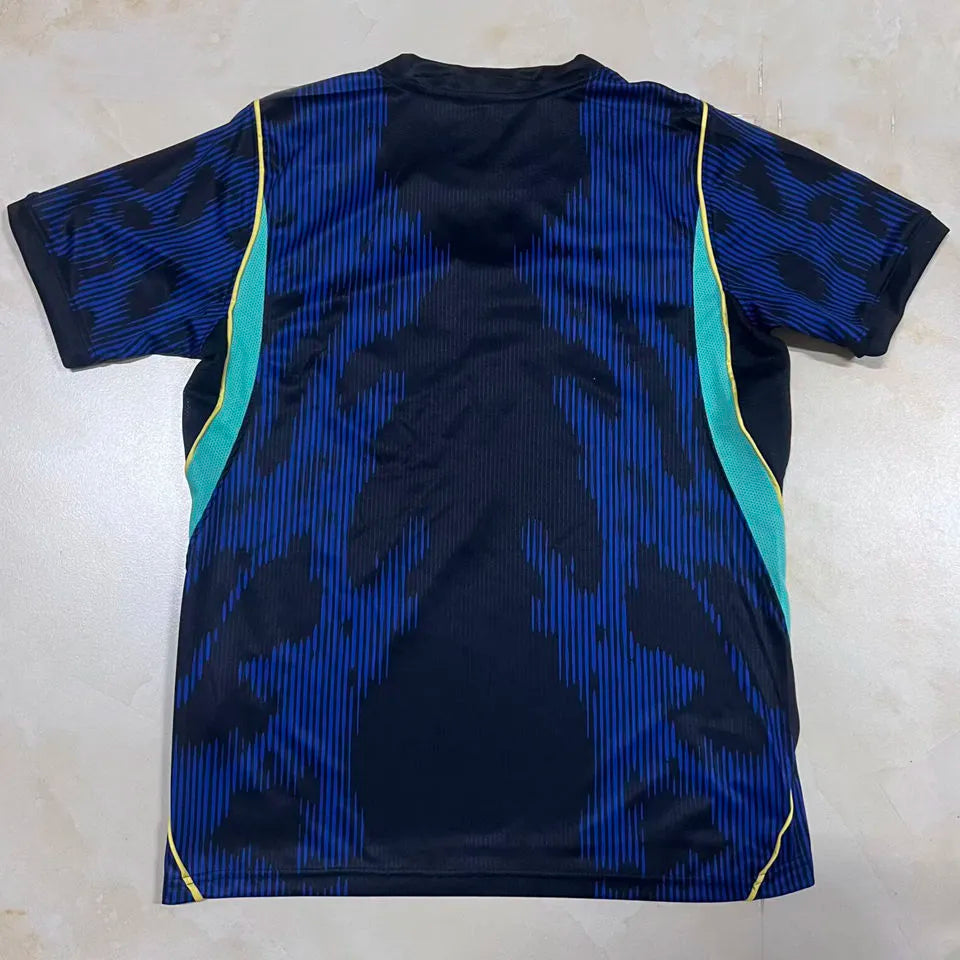 2026/27 Brazil Away Blue Fans Soccer Jersey Back