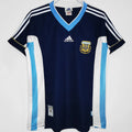 1998 Argentina Away Retro Soccer Jersey Front